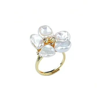 ANGEPERLE Freshwater Pearl Rings Women's
