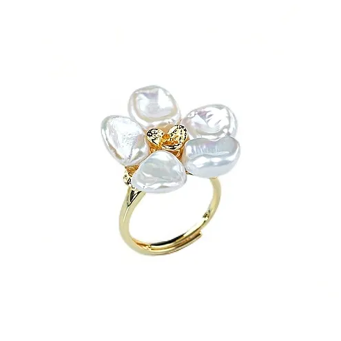 ANGEPERLE Freshwater Pearl Rings Women's-0