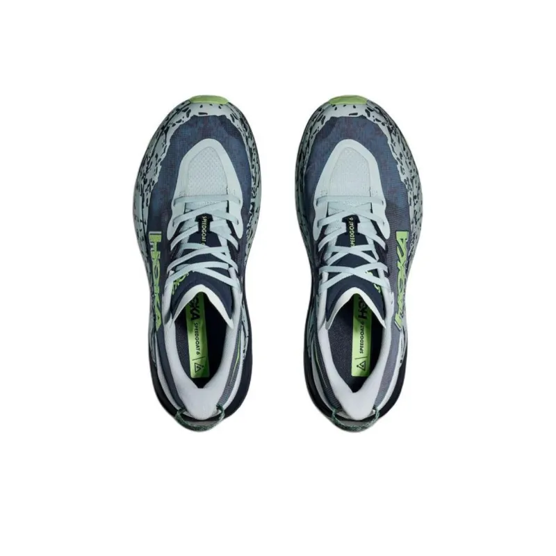 HOKA ONE ONE SPEEDGOAT 6 Anti Slip Wear Resistant Low Top Running Shoes Men's Blue Gray-3