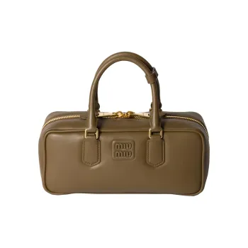 MIU MIU Arcadie Series Leather Shoulder Bag Crossbody Bag Handbag Women's Green