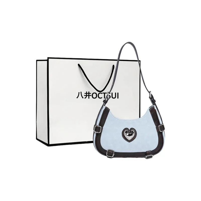 OCTSUI PU Shoulder Bag Regular Women's Khaki/Ecru/Pink/Blue-12