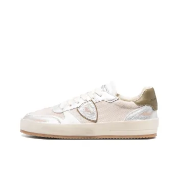 PHILIPPE MODEL Nice Low Top Skateboard Shoes Men's Beige