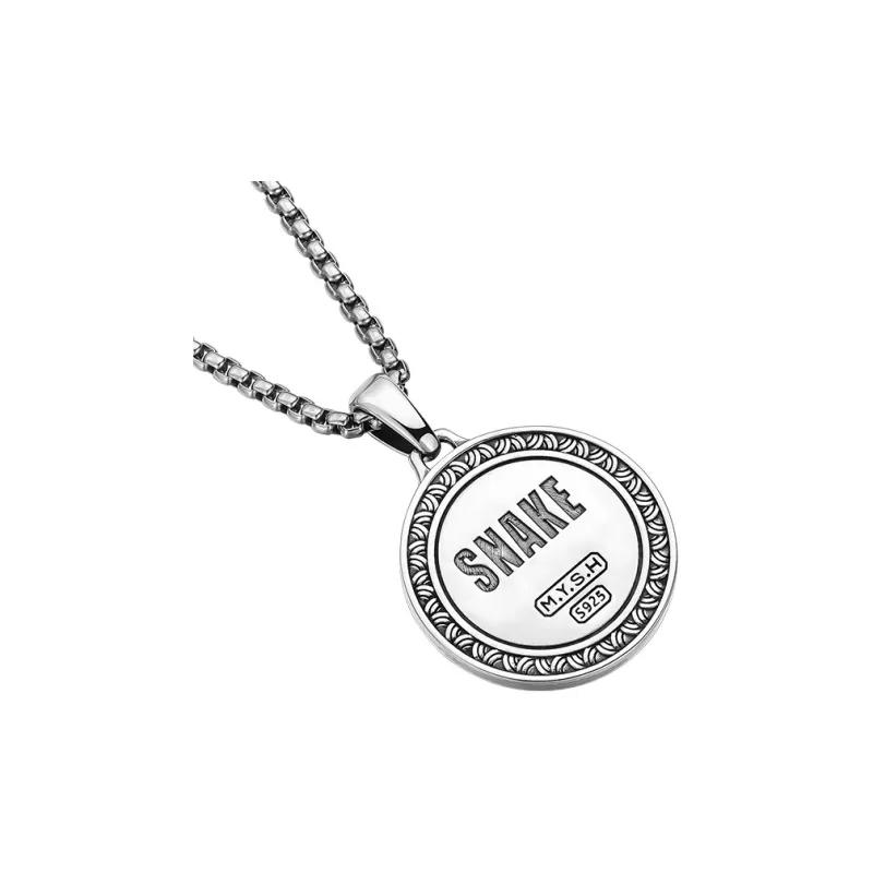 MYSH 925 Sterling Silver Necklaces Men's-9