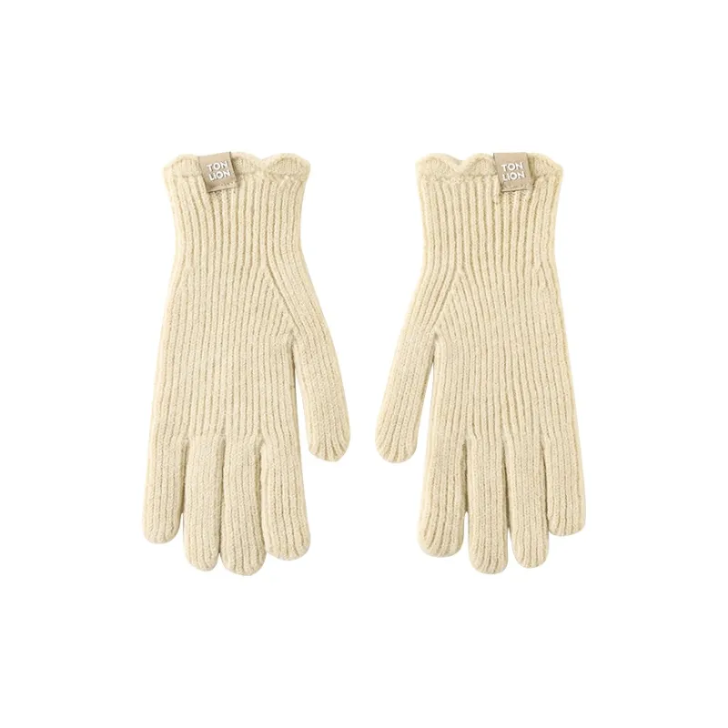 Tonlion Acrylic Knit Gloves Women's-0