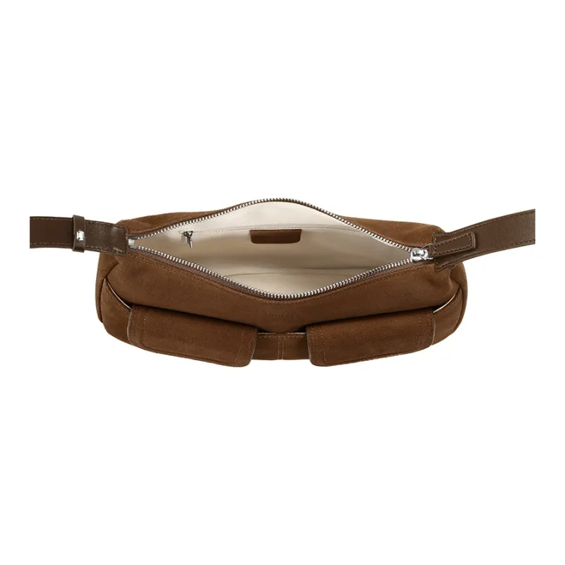 ANDFEEL Cow Leather Shoulder Bag Regular Women's Light Brown/Dark Brown-11