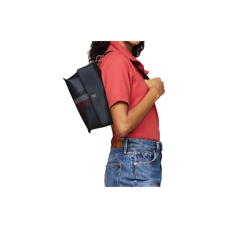 Tommy Hilfiger Polyurethane Shoulder Bag Crossbody Bag Handbag Regular Women's Marine Blue-2
