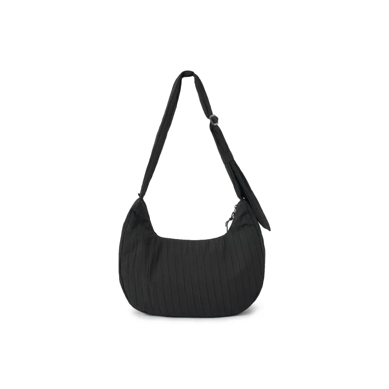 Reebok Fabric Shoulder Bag, Crossbody Bag, Crescent Bag Regular Women's Ecru/Black/Khaki-5