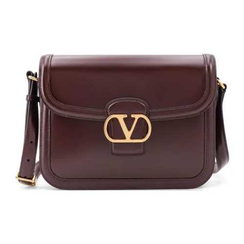 Valentino GARAVANI Leather Shoulder Bag Women's Burgundy