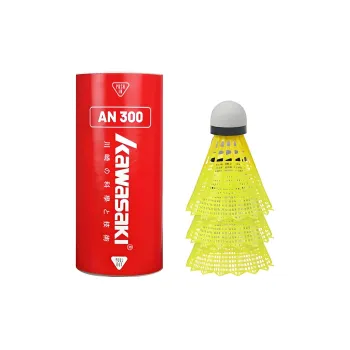 Kawasaki AN300 Nylon Shuttlecock 3 Pack Nylon Indoor And Outdoor Shuttlecocks