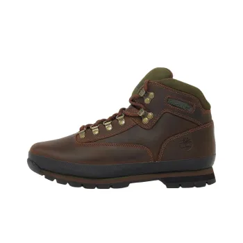 Timberland Euro Hiker Anti Slip Wear Resistant High Top Hiking Shoes Men's Brown