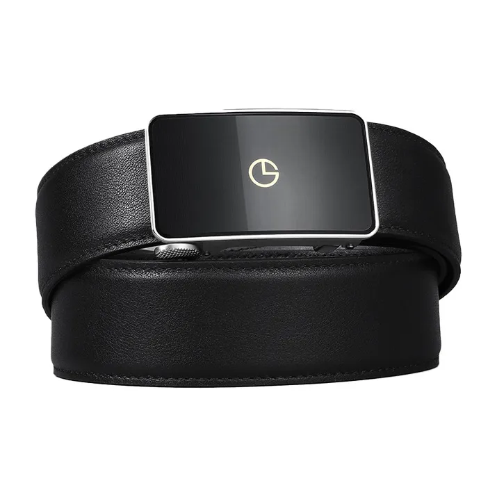 GOLDLION Top Grain Cow Leather Belts Men's Width 3.5cm-22