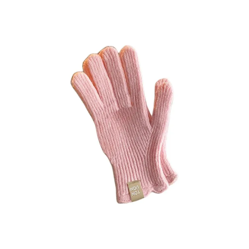 Tonlion Acrylic Knit Gloves Women's-11