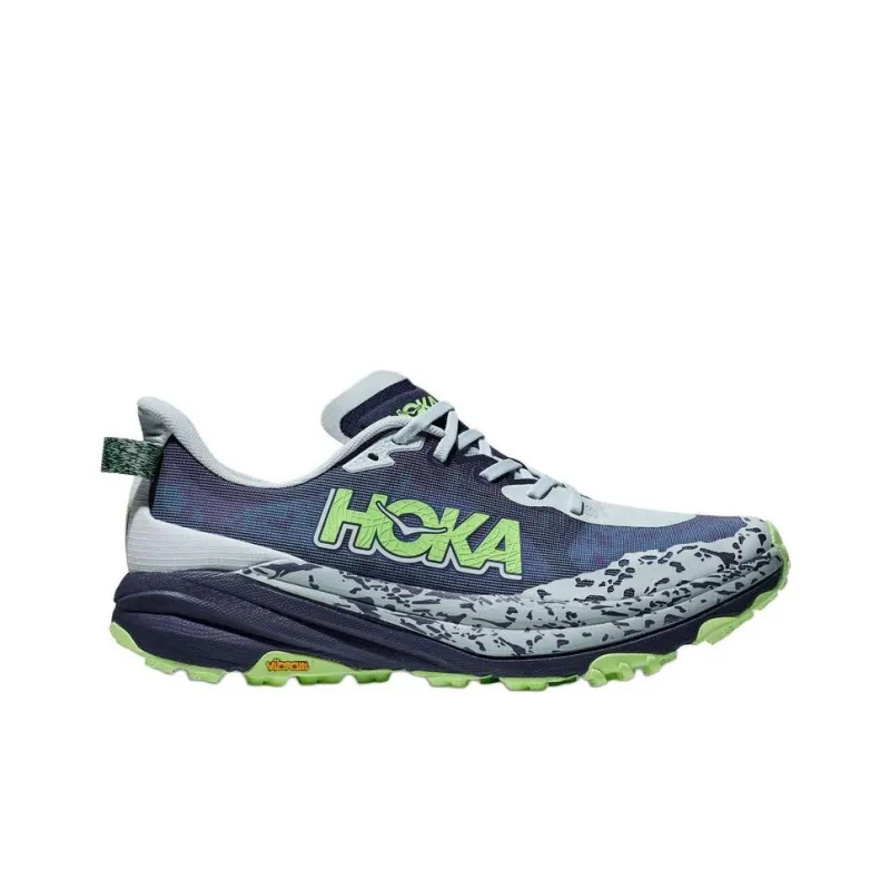 HOKA ONE ONE SPEEDGOAT 6 Anti Slip Wear Resistant Low Top Running Shoes Men's Blue Gray-1