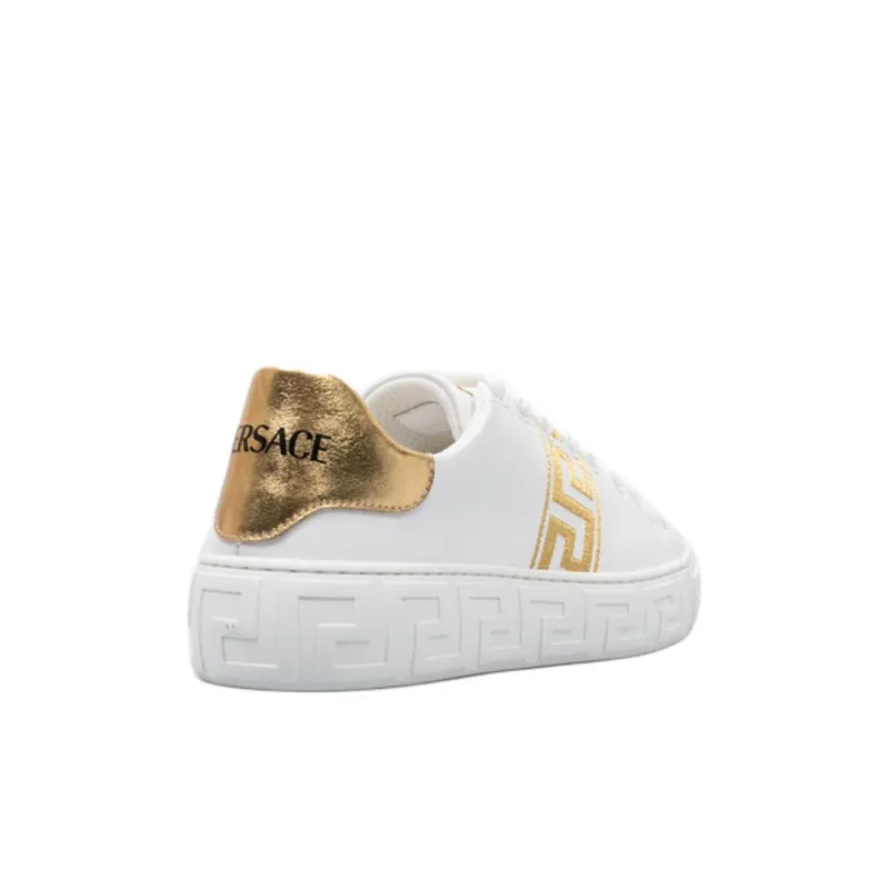 VERSACE Greca Low Top Kids' Skateboarding Shoes White Kids'-3