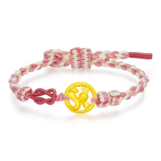 Lao Feng Xiang Gold Bracelet Unisex-3