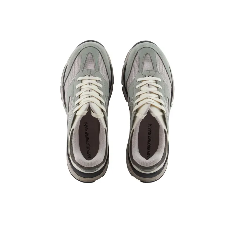 EMPORIO ARMANI Low Top Casual Shoes Men's Light Umber-2