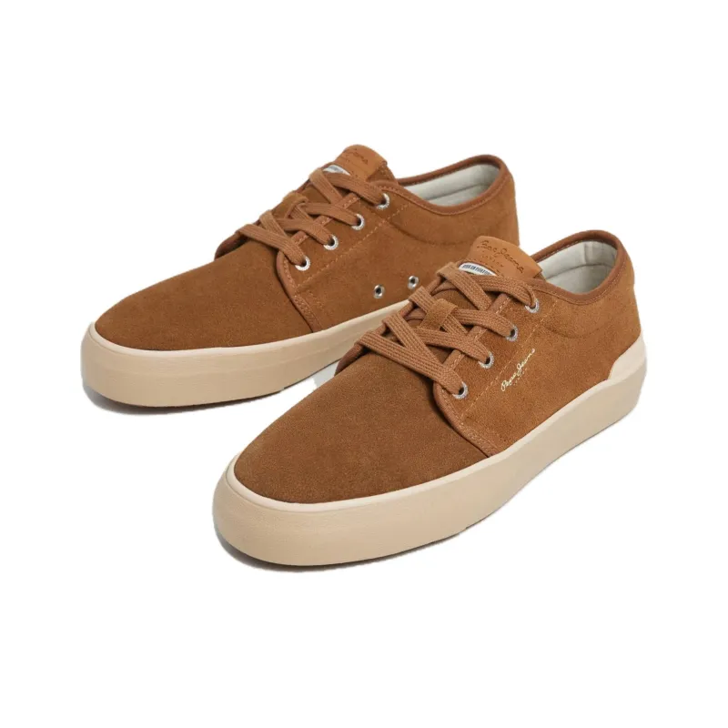 Pepe Jeans Abrasion Resistant Low Top Skateboard Shoes Men's Tan-1