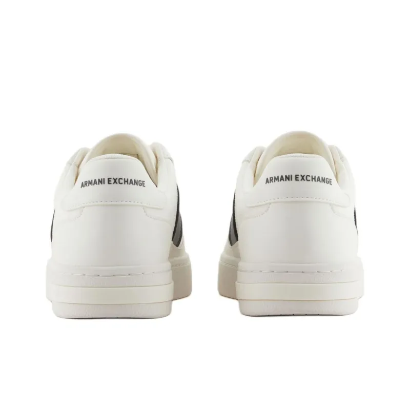 ARMANI EXCHANGEAE Low Top Skateboard Shoes Men's White-4