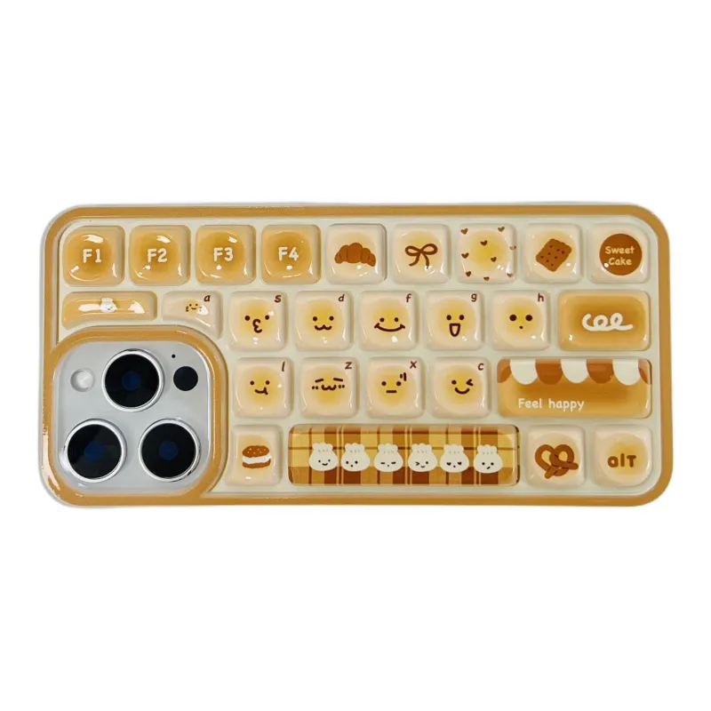 Wei Xin TPU Material Puffy Cookie Meme Phone Cases Compatible With IPhone 16/15 Pro Max/Apple 13/14 Pro/Max-4