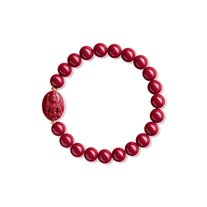 LOVING Cinnabar Jade Bracelets Women's-16