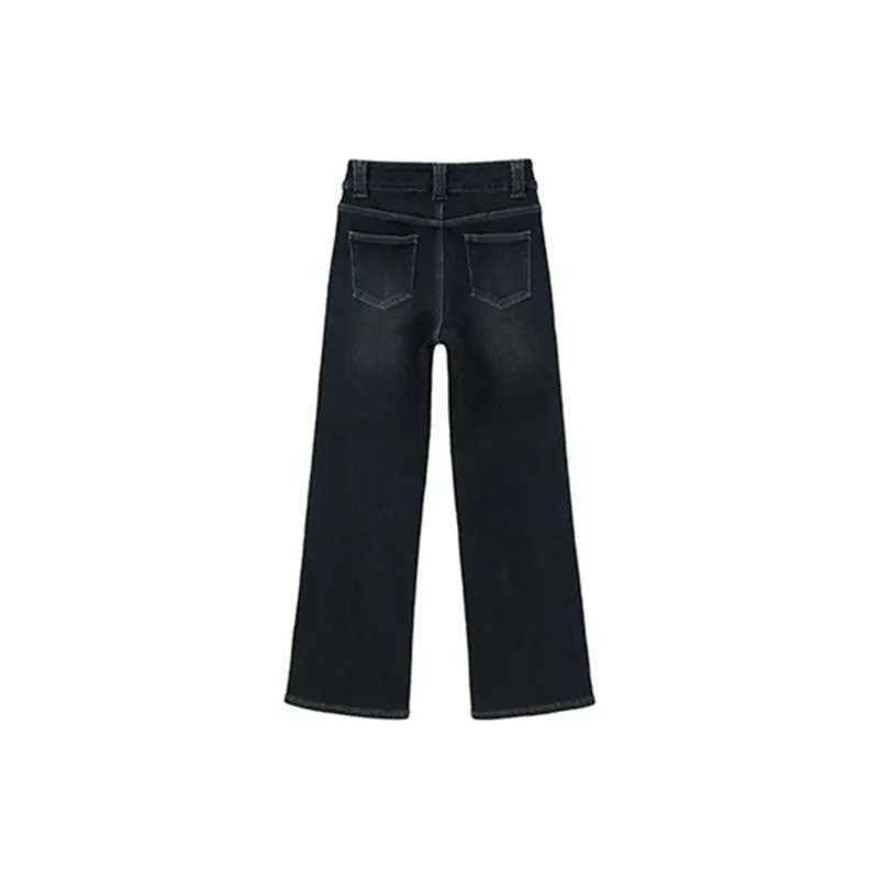 HDFULERN Jeans Women's Vintage Blue-1