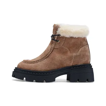 IiJin Short Martin Boot Women's Khaki
