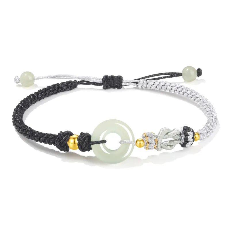 Lao Feng Xiang Hetian Jade Bracelets White Jade/Pale Greenish White Jade Unisex-0