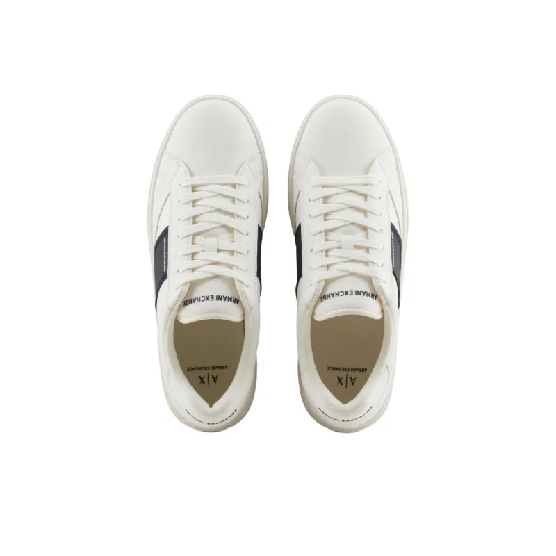 ARMANI EXCHANGEAE Low Top Skateboard Shoes Men's White-3