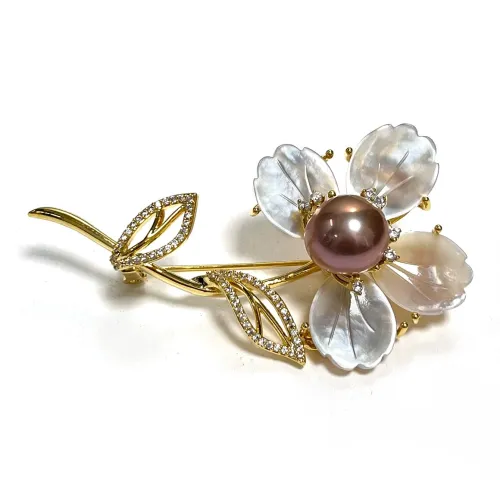 PEARL QUEEN Freshwater Pearl Brooches Women's