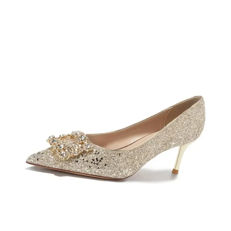 QITUMAUL Slim Heel High Heels Women's-2