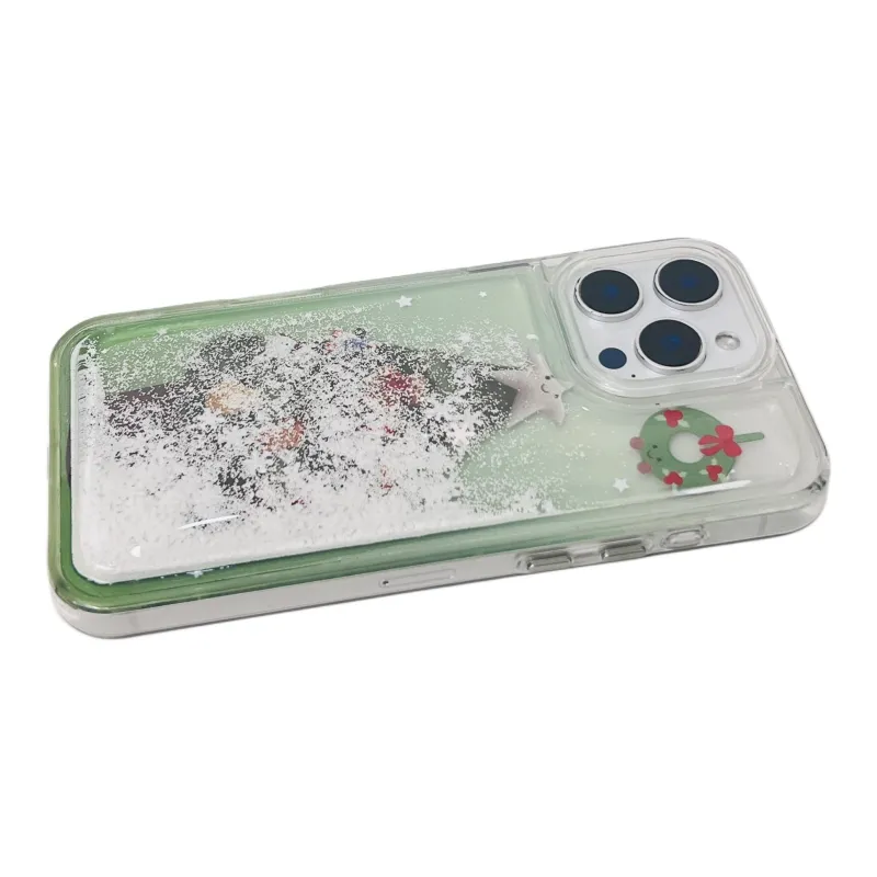 Wei Xin TPU Material Snowflake Lava Christmas Tree Phone Cases Compatible With IPhone 16/15 Pro Max/Apple 13/14 Pro/Max-7
