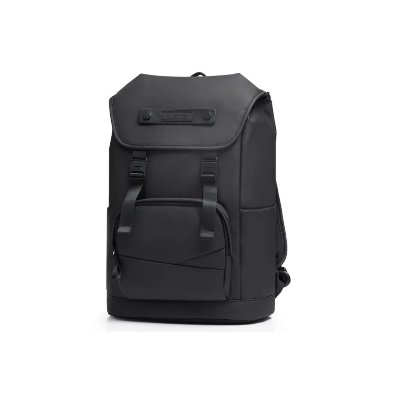 OIWAS Fabric Travel Backpack Laptop Bag Regular Unisex Black/Khaki-1
