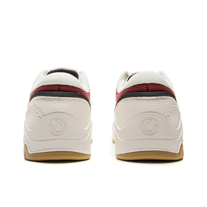 LINING Moon White 3 Skateboard Shoes Men Low Top White Red-5