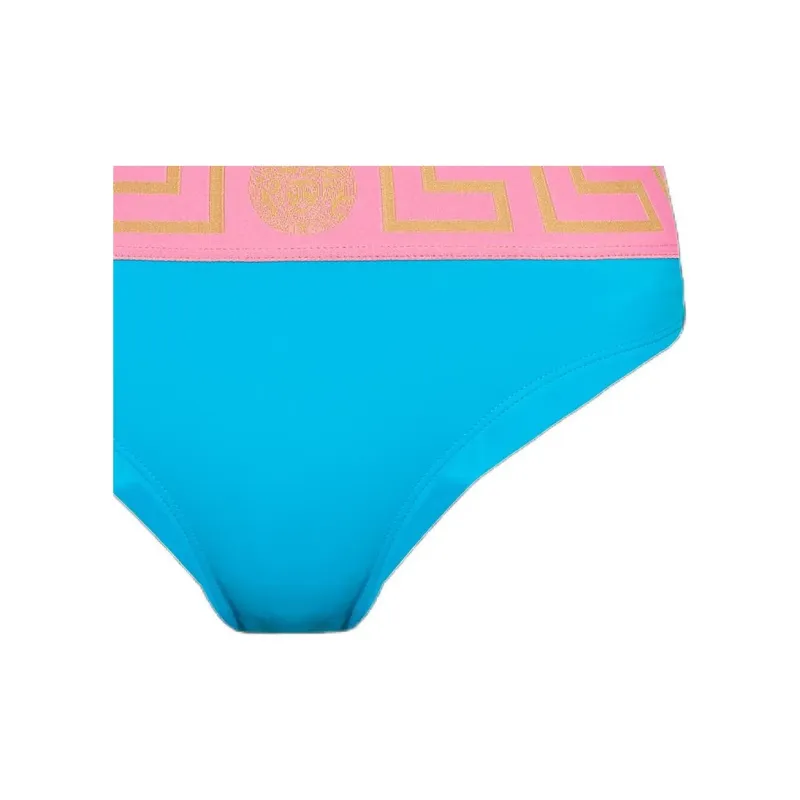 VERSACE Greca Printed Waistband Bikini Bottoms-2