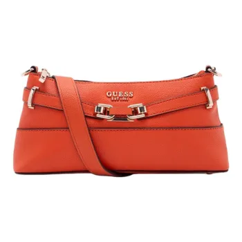 GUESS Artificial Leather Baguette Bag Shoulder Bags Medium Size Women's Brick Red