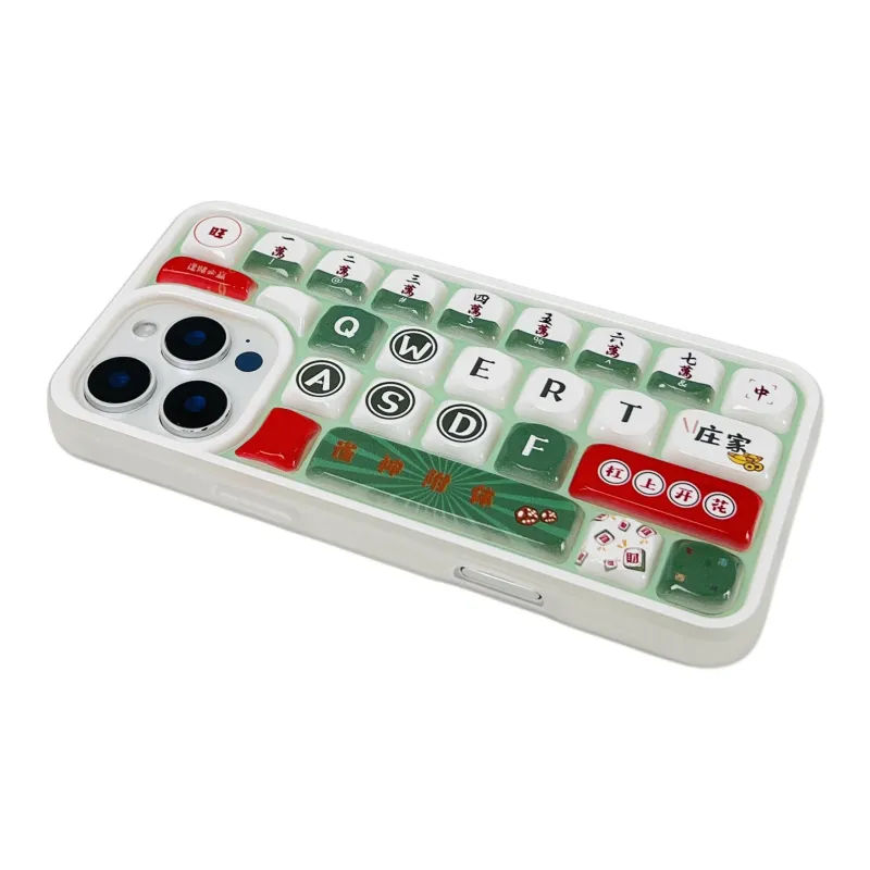Wei Xin TPU Material Winning In Every Bet Keyboard Phone Cases Compatible With IPhone 16/15 Pro Max/Apple 13/14 Pro/Max-5