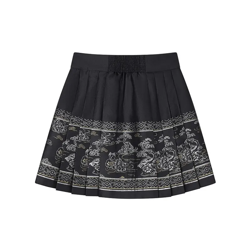 Teenie Weenie Casual Short Skirts Women's Black-1