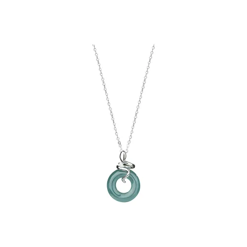 Emerald Glutinous Jade Necklaces Women's
