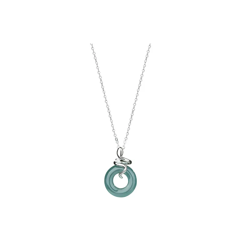 Emerald Glutinous Jade Necklaces Women's-0