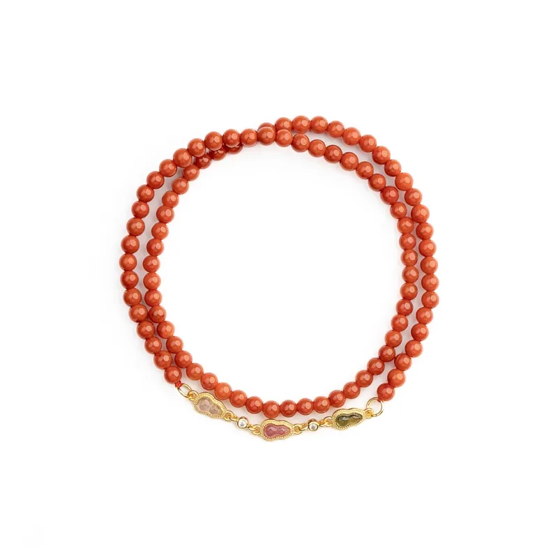 Xianyuan Southern Red Agate Bracelets Unisex-0