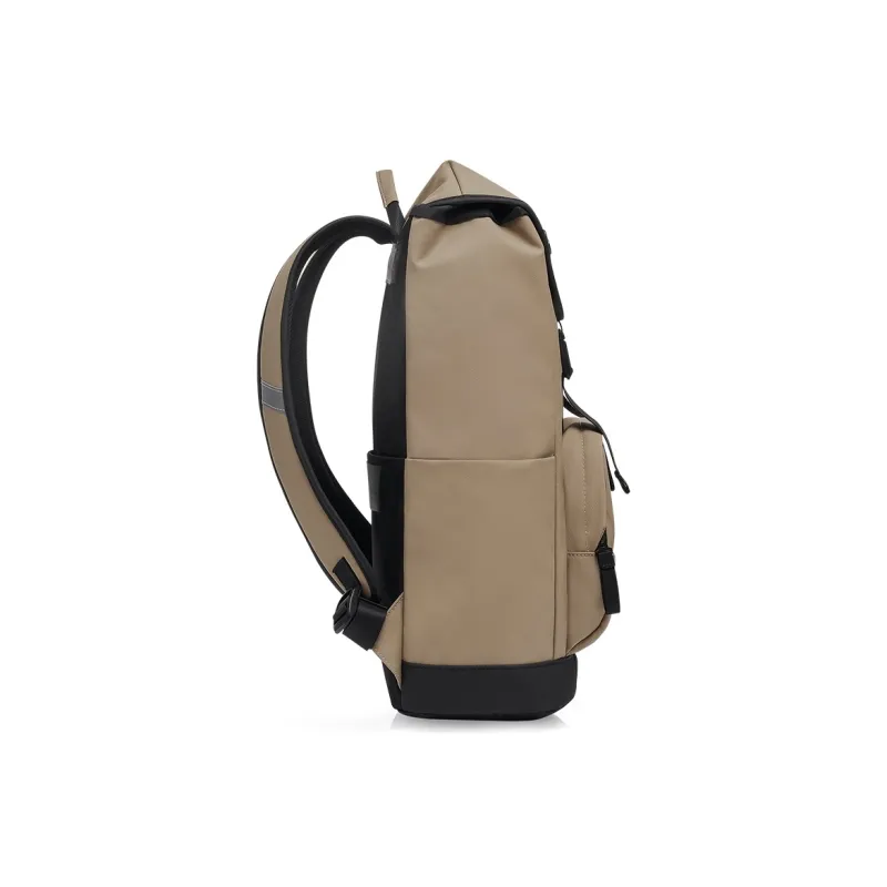 OIWAS Fabric Travel Backpack Laptop Bag Regular Unisex Black/Khaki-10