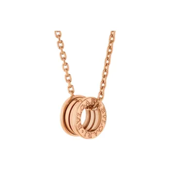 BVLGARI B.Zero1 Series 18K Rose Gold Necklaces Unisex