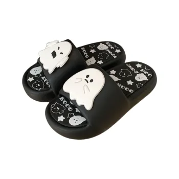 Thin Strips Slippers Unisex, Black