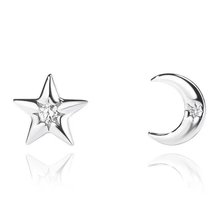 AEMC 999 Fine Silver Stud Earrings Unisex-0