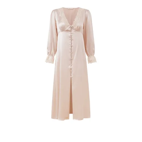 Imperial Palace Sexy Long Sleeved High End Sleepwear Dress Loungewear Women's