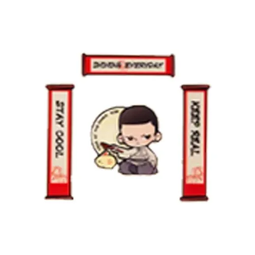 POP MART Mini Spring Festival Couplets Refrigerator Stickers Blind Box Products Single Mystery Box/Full Box 12 Pcs-11