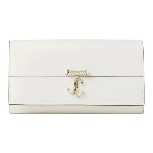 Jimmy Choo Leather Wallet Women's White