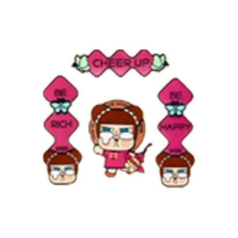 POP MART Mini Spring Festival Couplets Refrigerator Stickers Blind Box Products Single Mystery Box/Full Box 12 Pcs-1