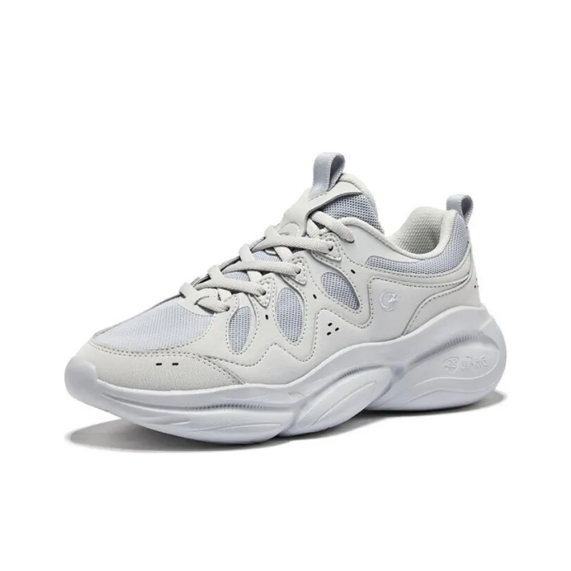 Erke Slip Resistant Coverage Impact Resistant Low Top Casual Shoes Women's Gray-1