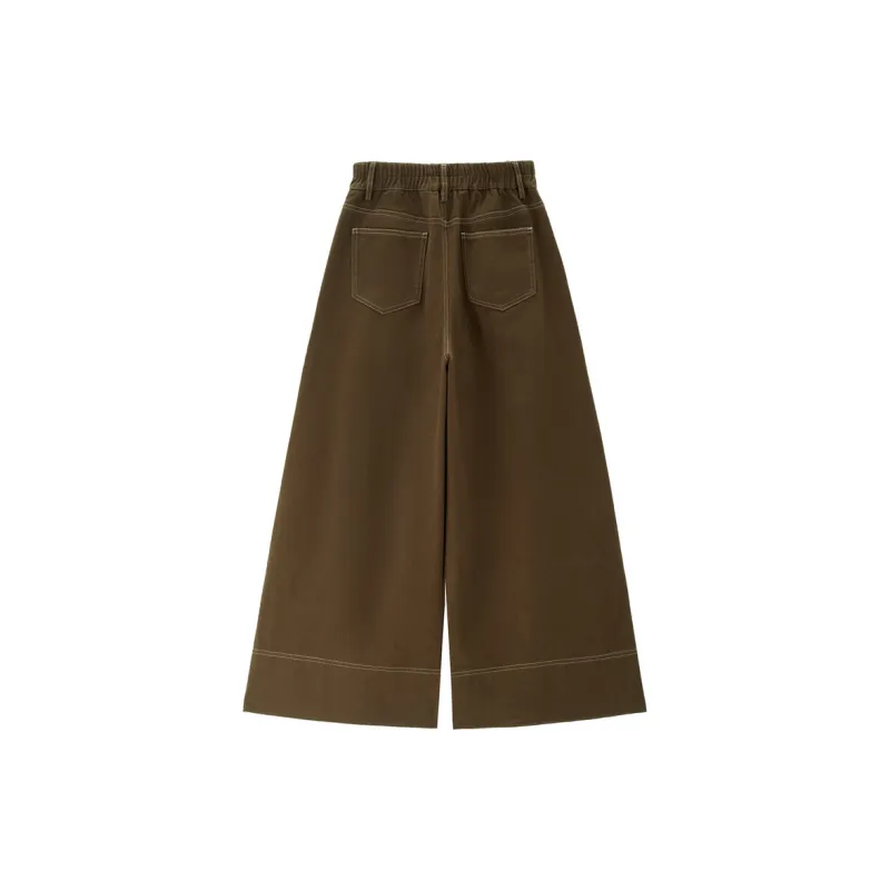 UNIQLO Casual Pants Women's Pinecone Brown-1